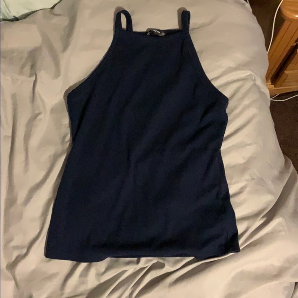 Navy blue halter top